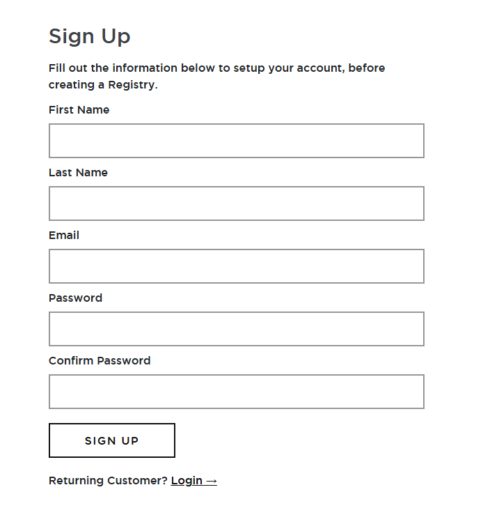 A screenshot of a form containing five input fields with visible labels, indicating none of them are programmatically attached to the inputs.