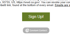 A screenshot of the Constant Contact logo on a form.